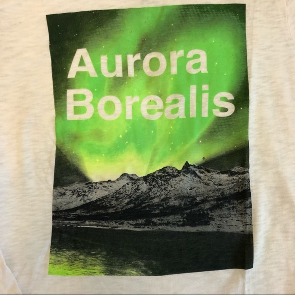 Crewcuts Aurora Borealis Glow in the Dark Shirt Sz 10 - Picture 3 of 6